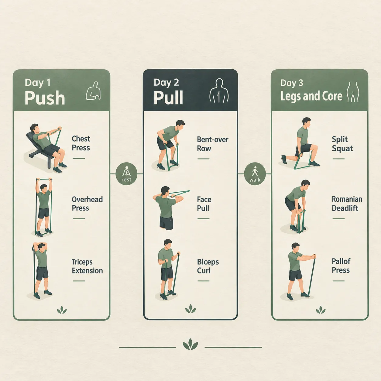 Progressive resistance band workout plan for beginners