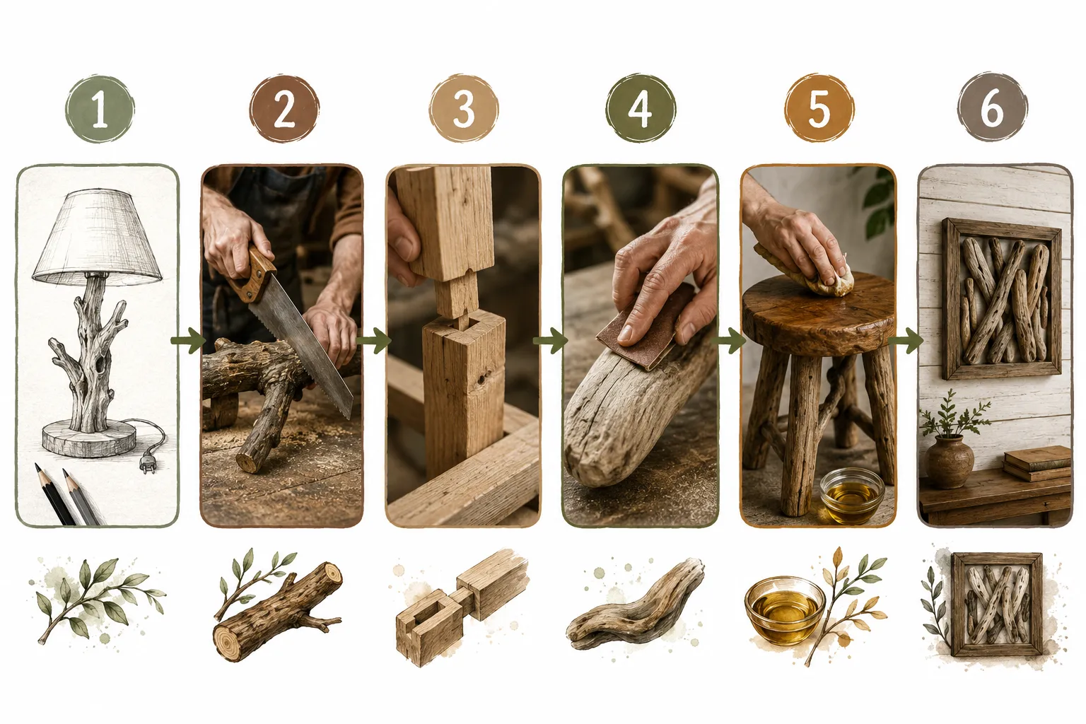 Crafting Rustic Furniture and Decor from Found Wood