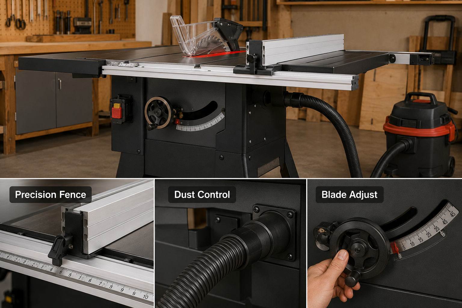 Key Features to Look for in Best Table Saws with Integrated Stands for Small Woodshops