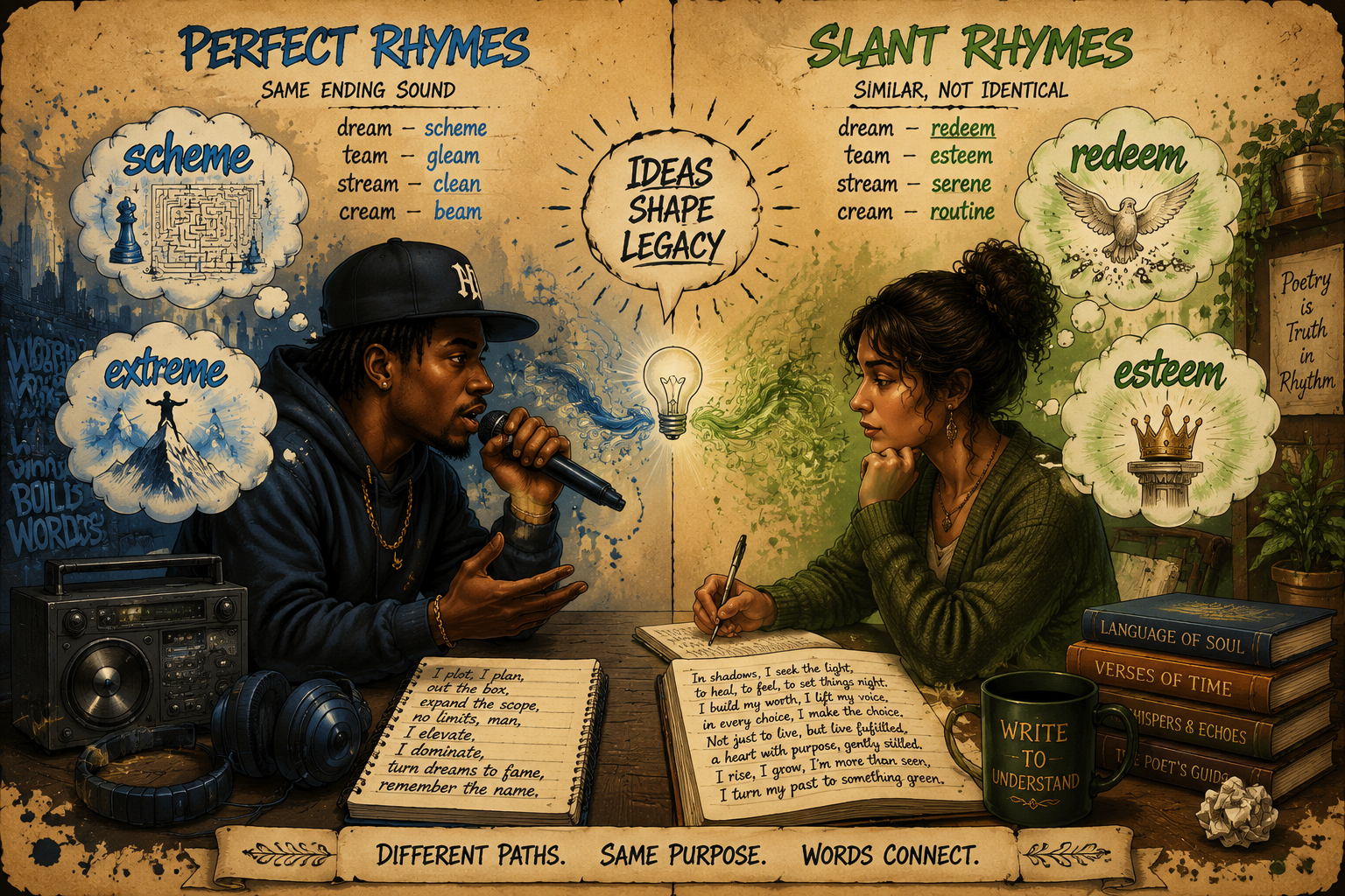 What are some funny words that rhyme with dream?