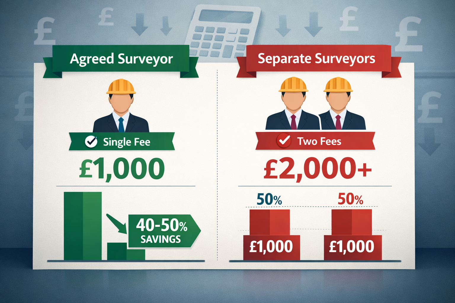 Detailed () image showing financial comparison infographic with two columns side-by-side: left column labeled 'Agreed