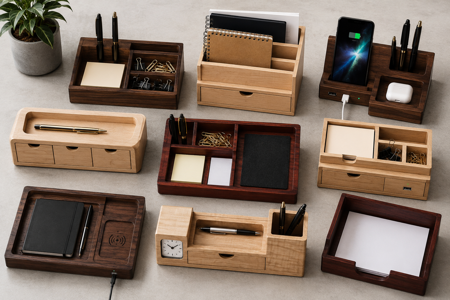 Designing Your Perfect Custom Wood Charging Station and Desk Organizer