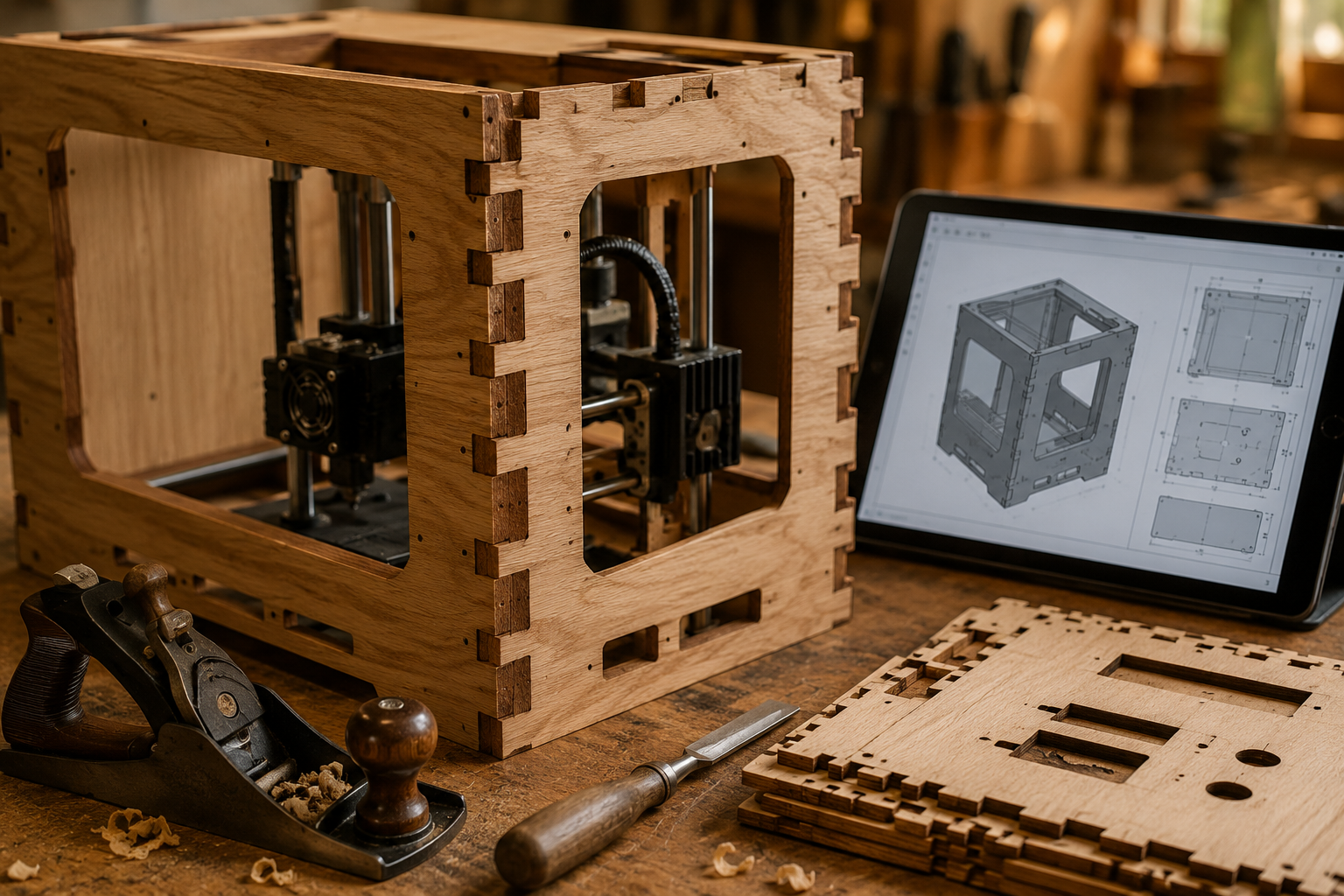 The Synergy of Woodworking and Digital Fabrication: Why Build a DIY Wood Filament 3D Printer Enclosure?