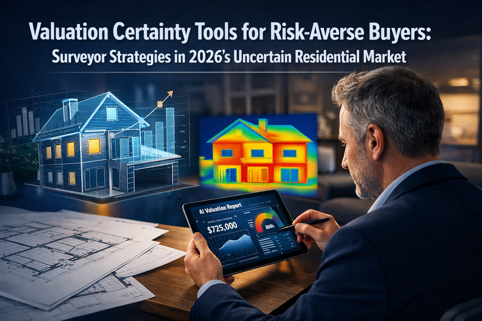 Professional () hero image featuring 'Valuation Certainty Tools for Risk-Averse Buyers: Surveyor Strategies in 2026's