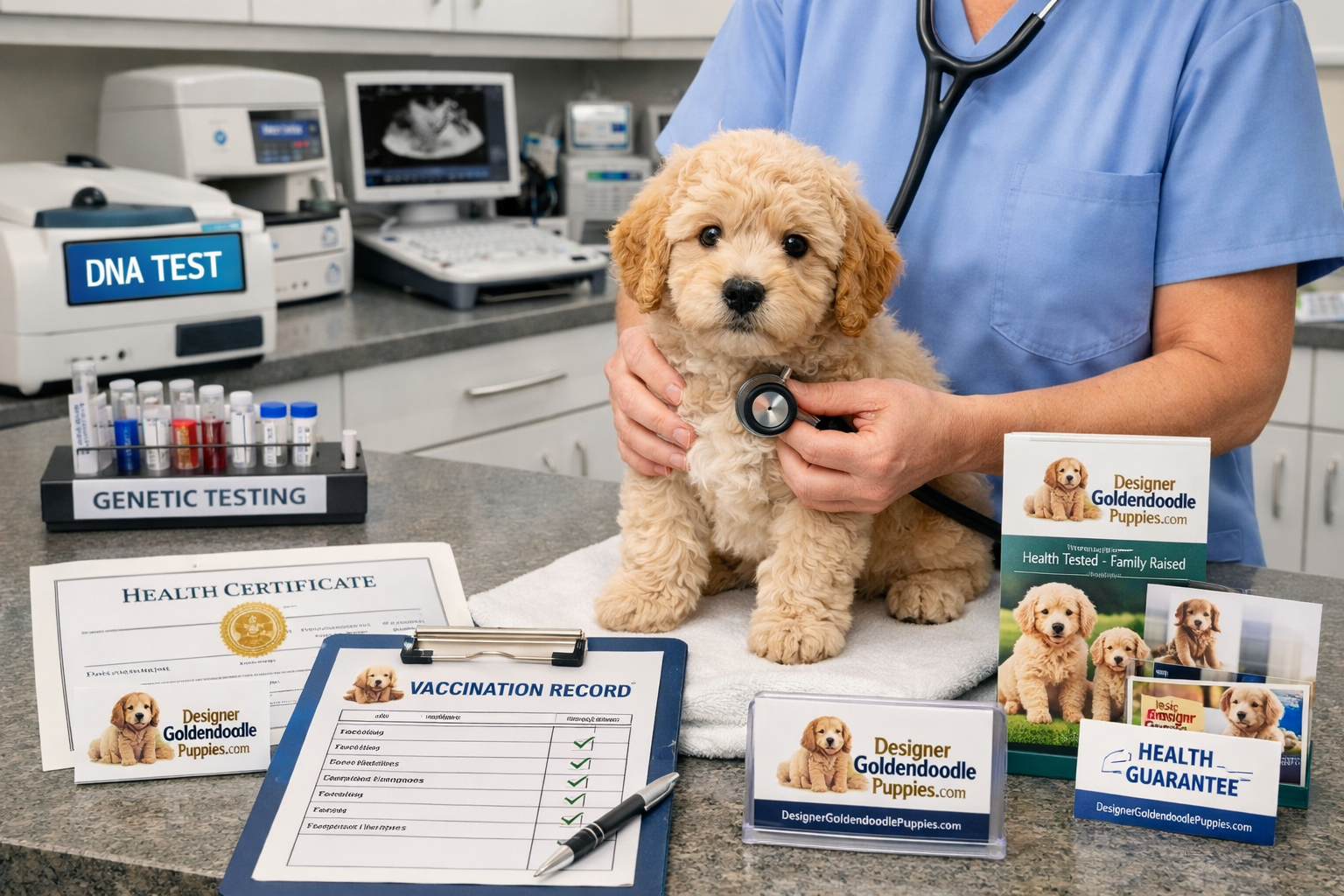 use keyphrases / topics as alt text do not use big paragraphs. Put logo of designergoldendoodlepuppies.com in images as possible where possi