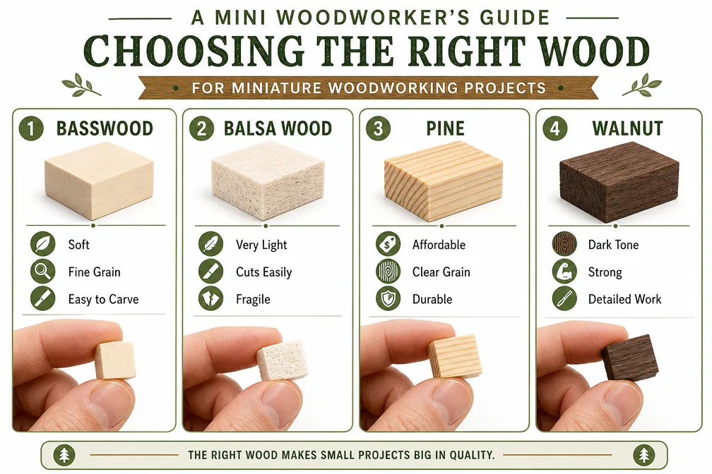 Essential Materials and Tools for Miniature Woodworking