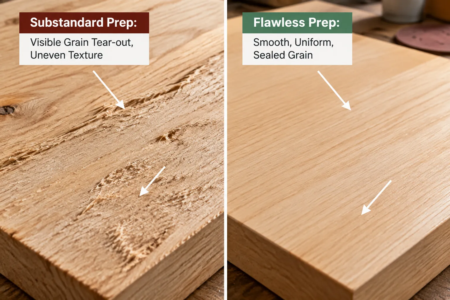 Grain Filling and Sealing for Ultimate Smoothness