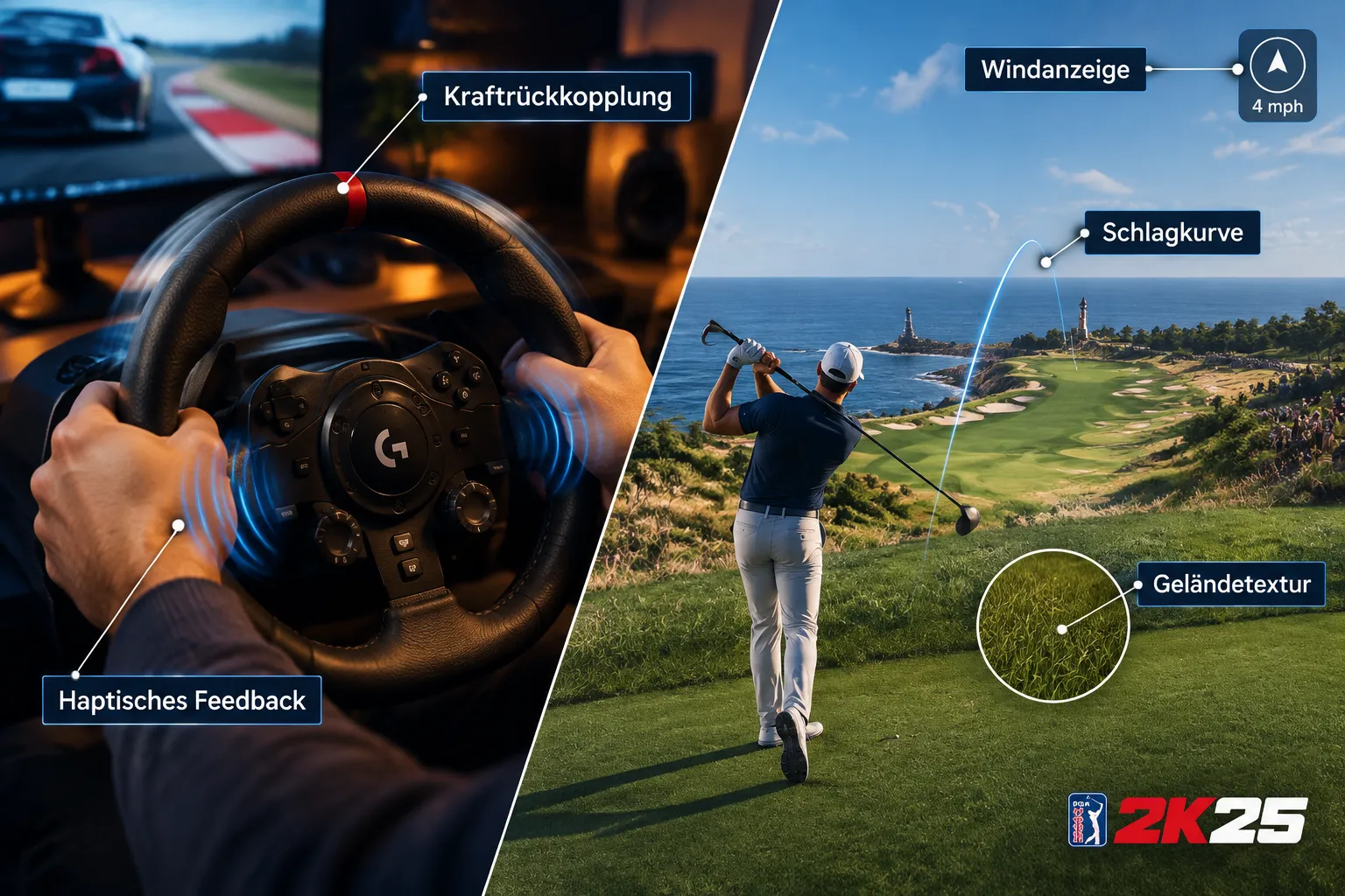 6. PGA Tour 2K25, Golf-Simulation mit echtem Schwung