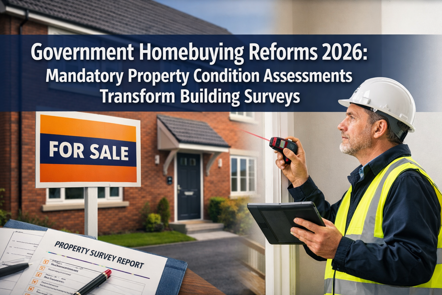 Professional () hero image with 'Government Homebuying Reforms 2026: Mandatory Property Condition Assessments Transform