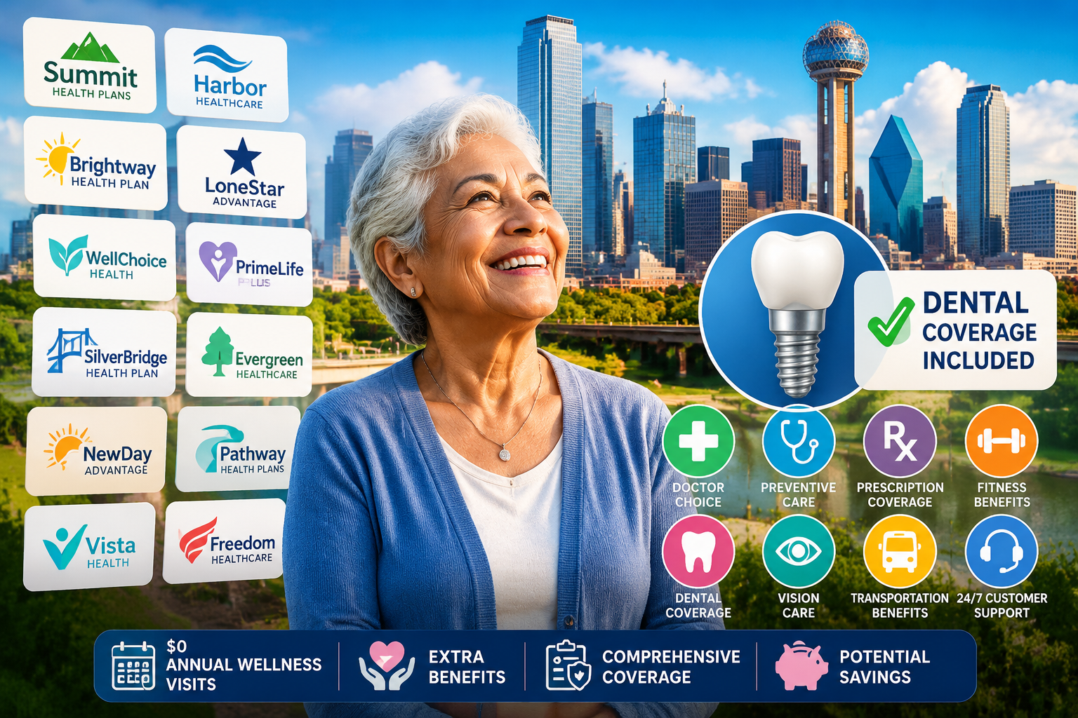 Medicare Advantage Plans and Dental Implant Coverage in Dallas