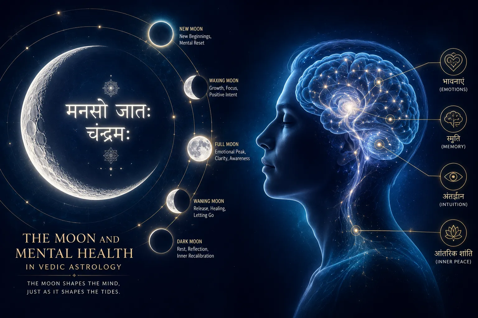 चंद्रमा और मानसिक स्वास्थ्य के बीच क्या संबंध है?