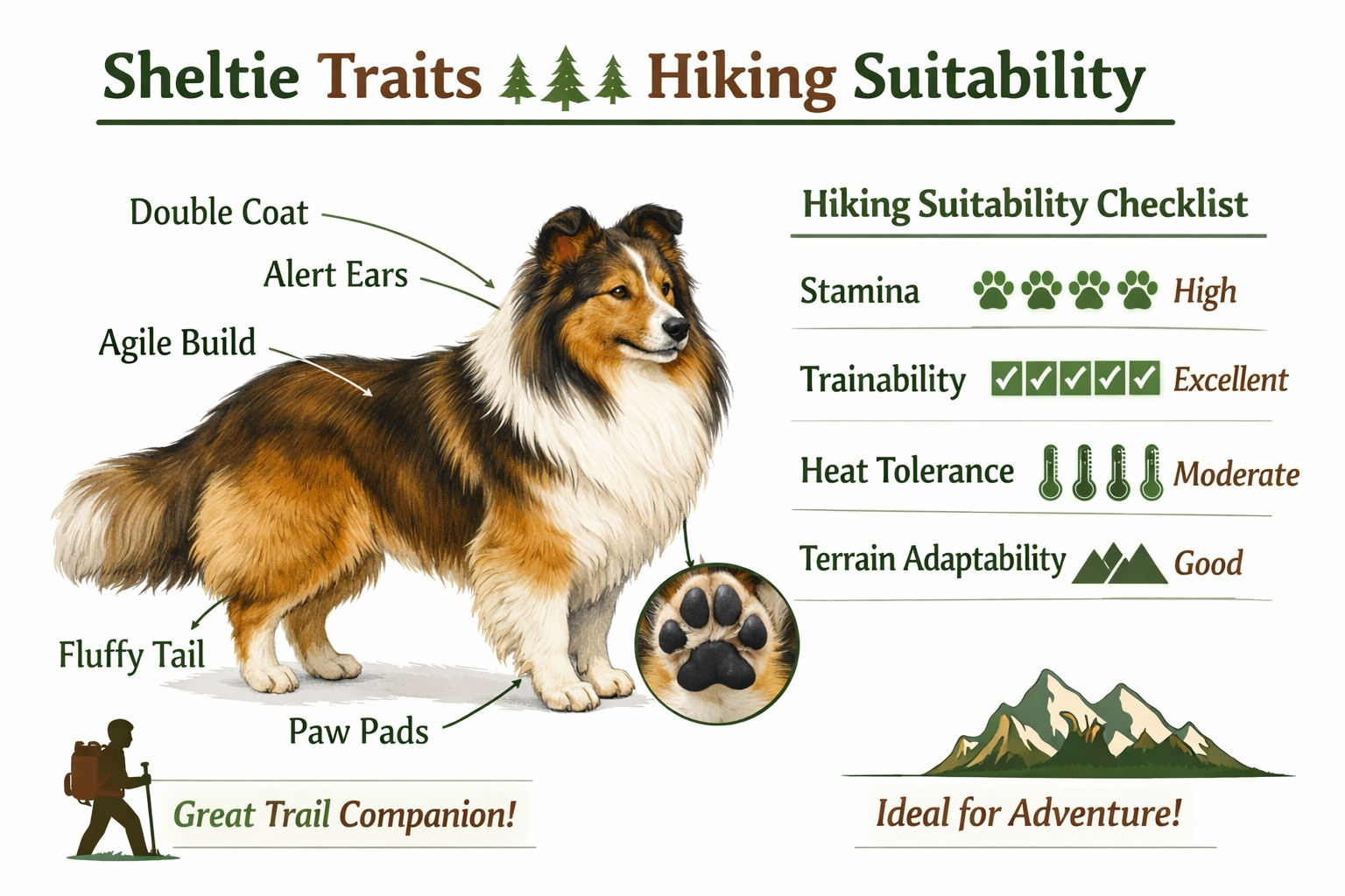 Do Shelties Make Good Hiking Dogs