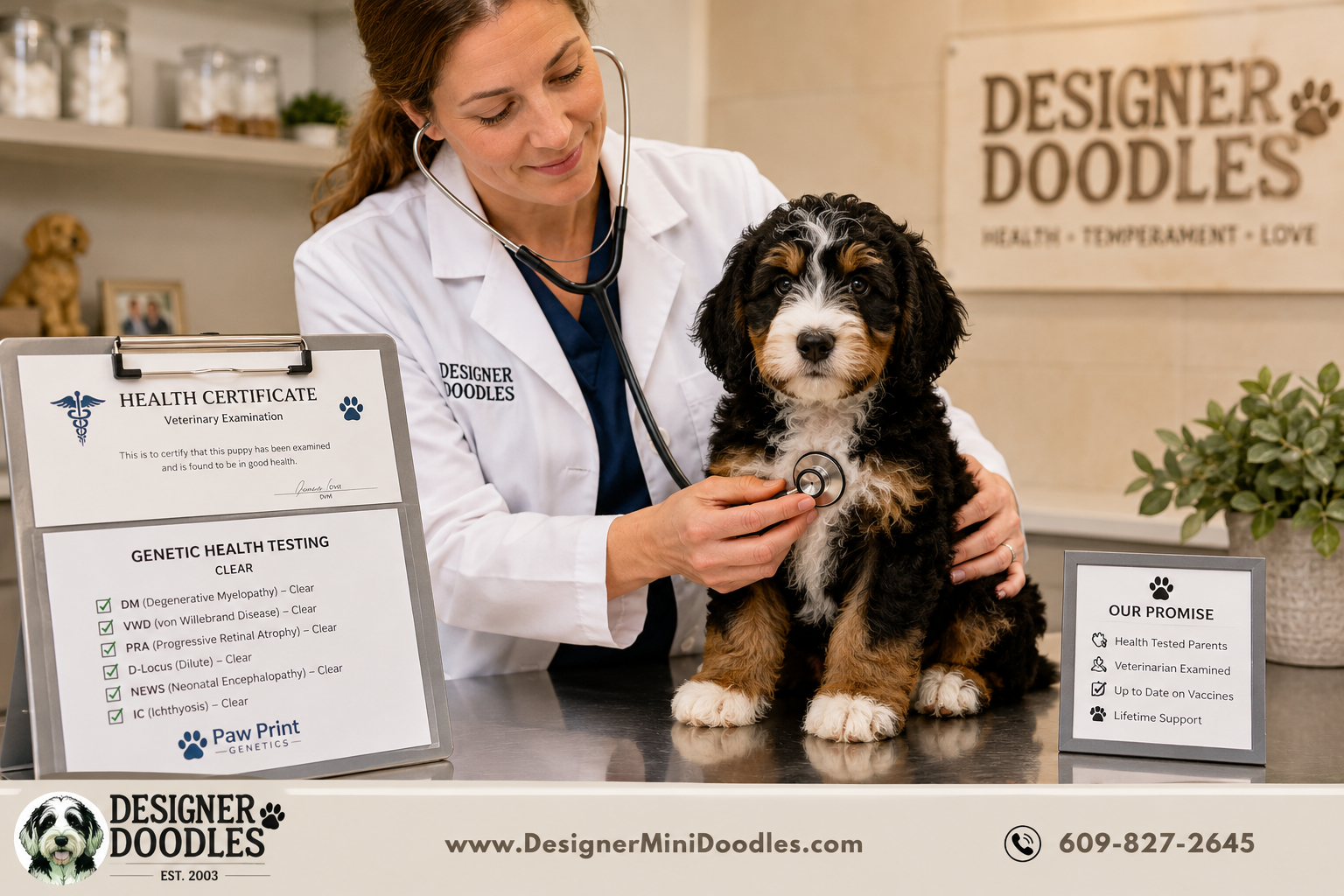 What Health Tests Should a Reputable Bernedoodle Breeder Do?