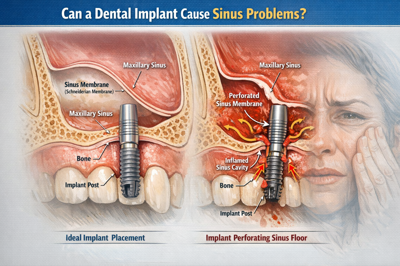 Can a Dental Implant Cause Sinus Problems? Understanding the Connection in 2026