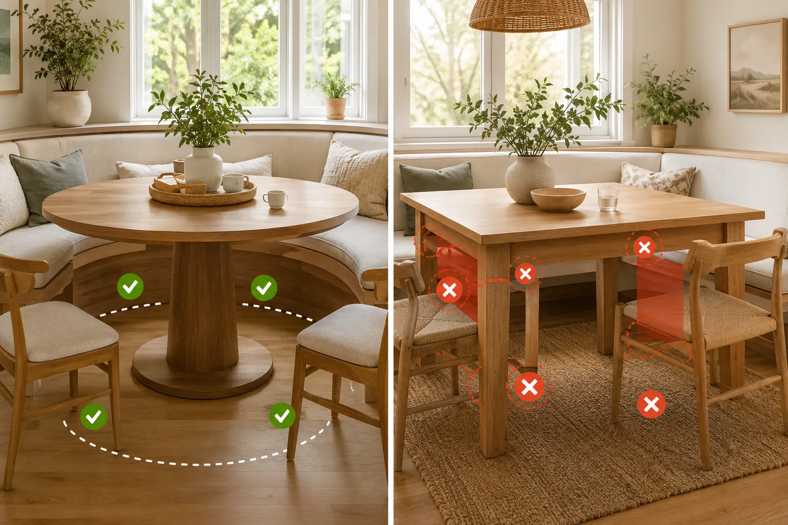 Pedestal vs. Trestle vs. Four-Leg Designs