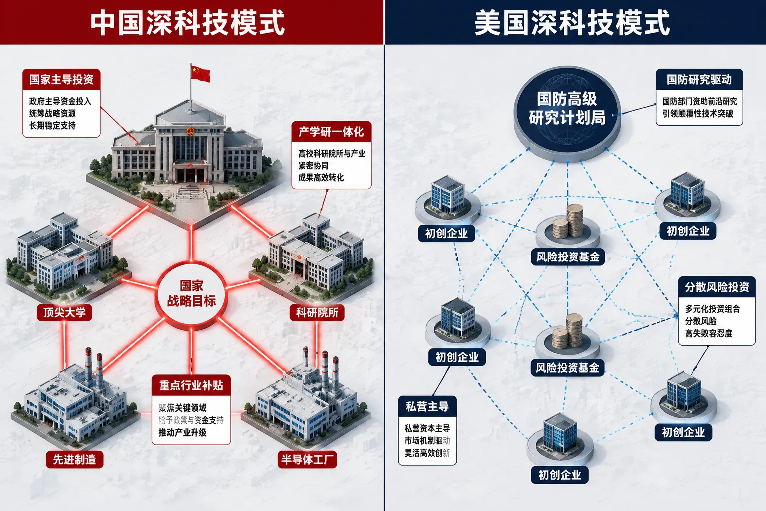 中国深科技模式与美国、欧洲模式有何不同