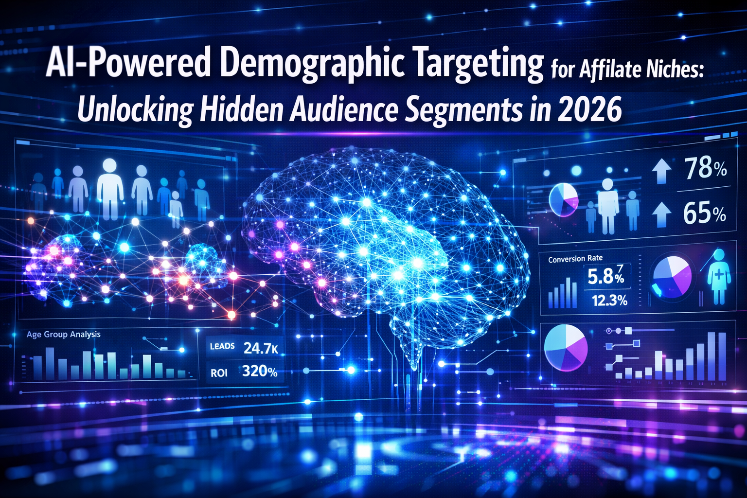 Professional () hero image featuring 'AI-Powered Demographic Targeting for Affiliate Niches: Unlocking Hidden Audience