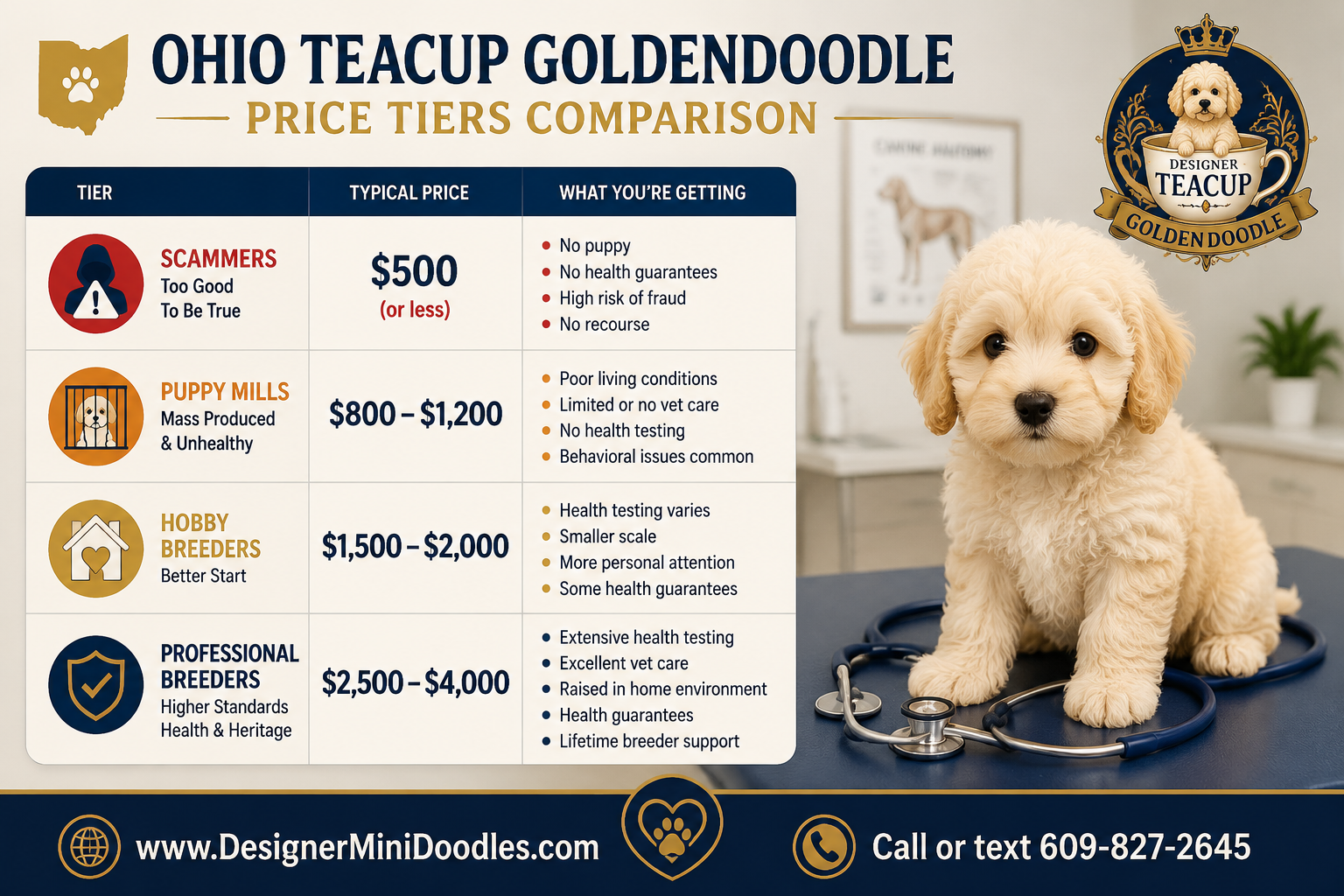 Reputable goldendoodle breeders near Cleveland or Columbus