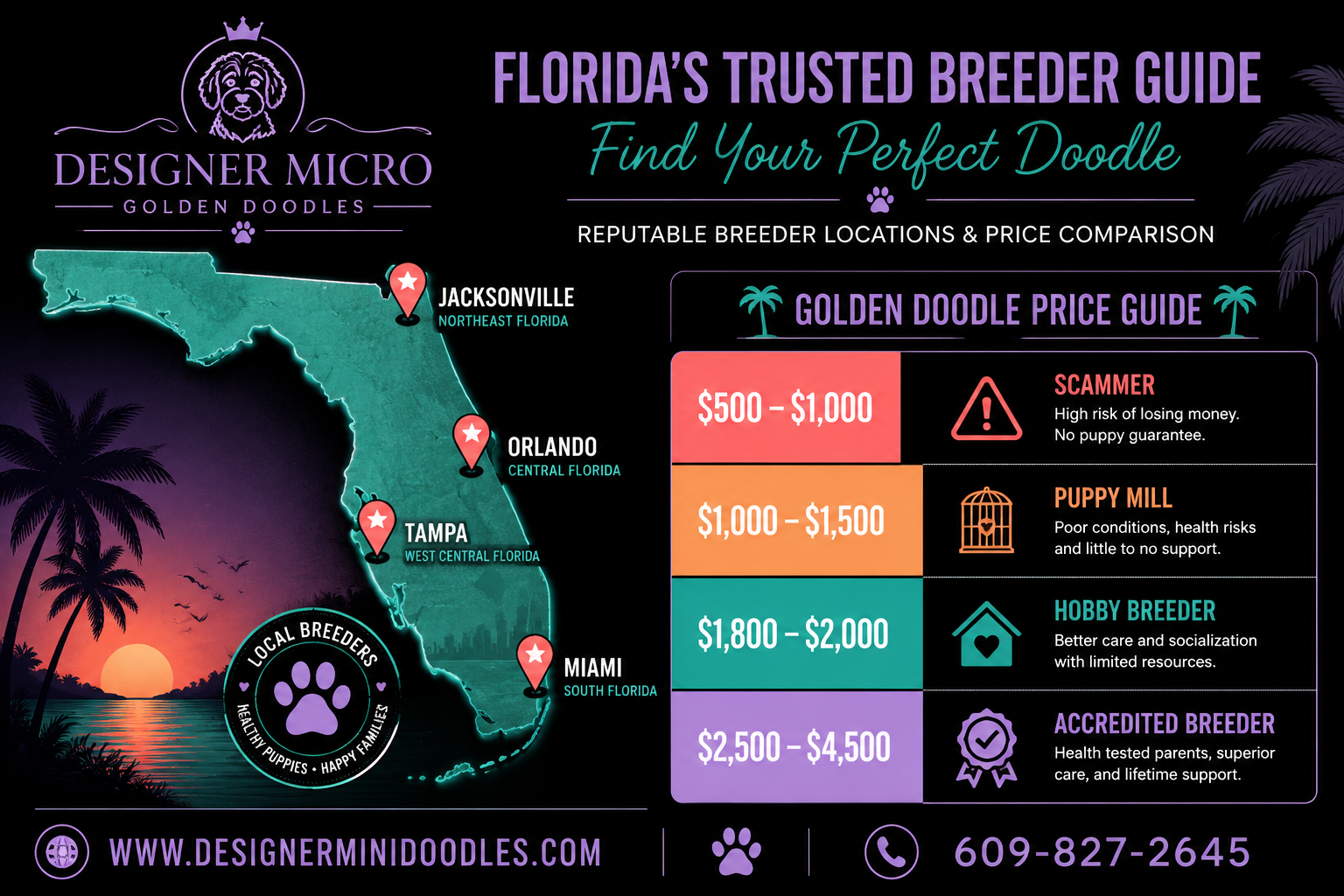 Reputable Micro Goldendoodle Breeders in Florida