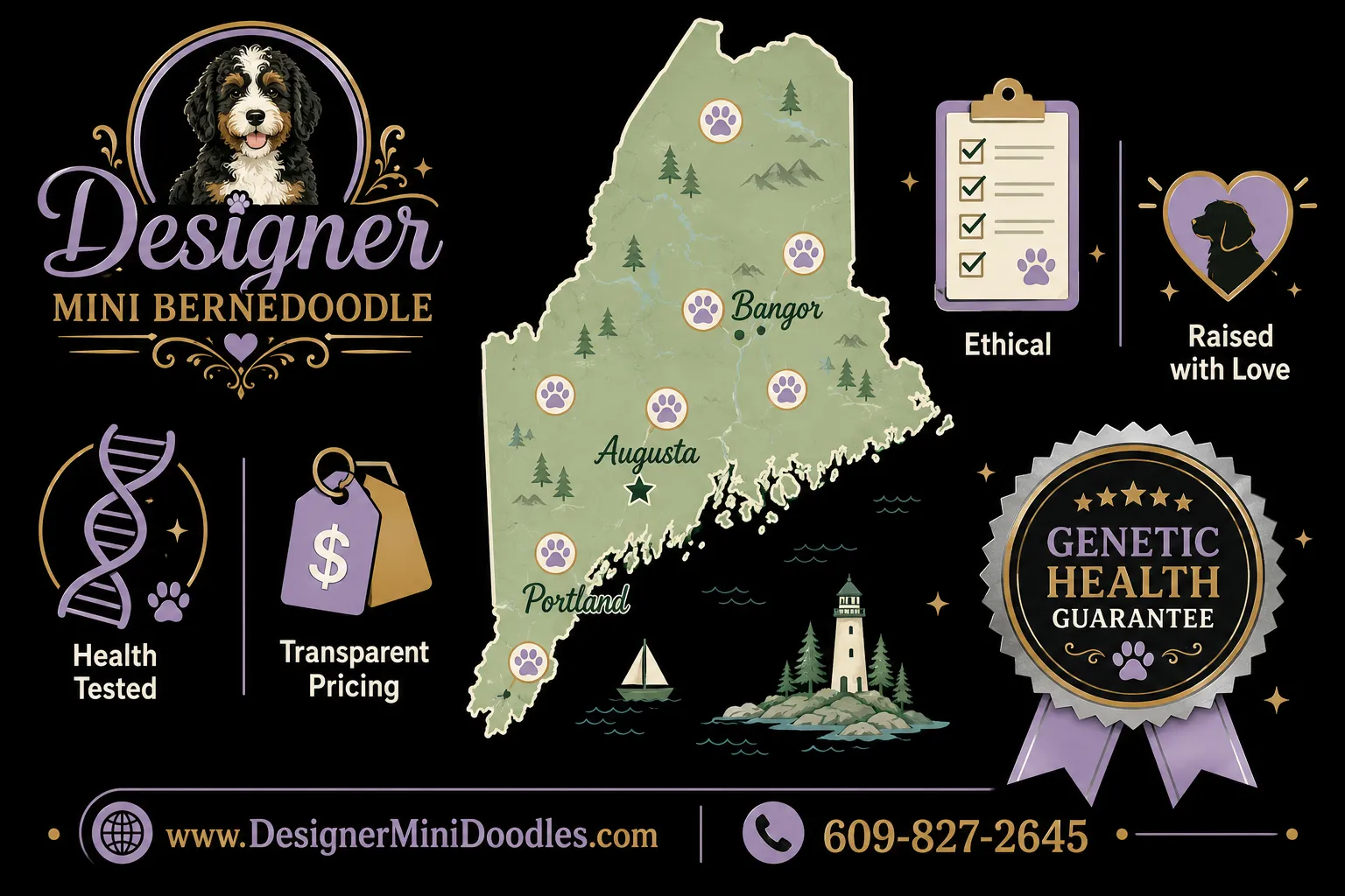 mini bernedoodle breeders Maine