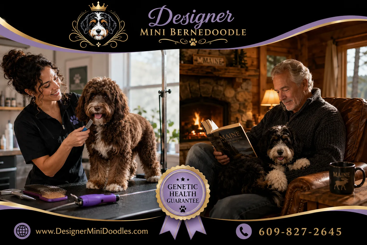mini bernedoodle breeders Maine