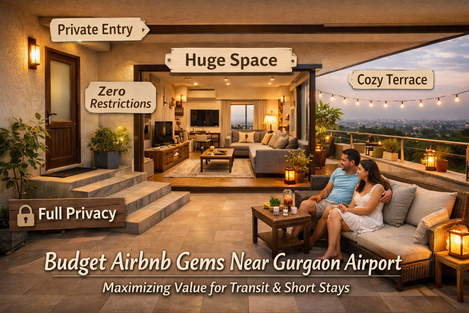 An inviting visual representation of a private, spacious Airbnb floor, similar to the recommended listing