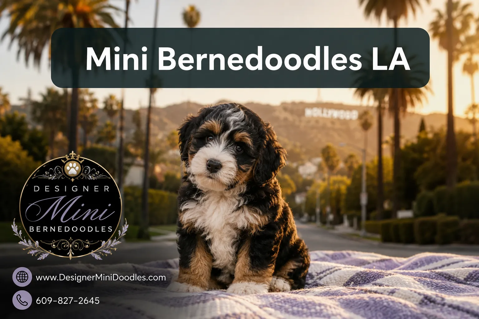 mini bernedoodles LA