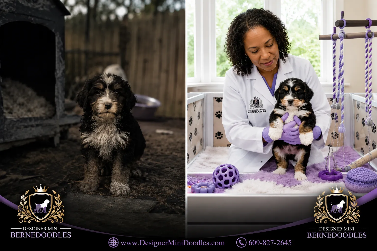 mini bernedoodles LA