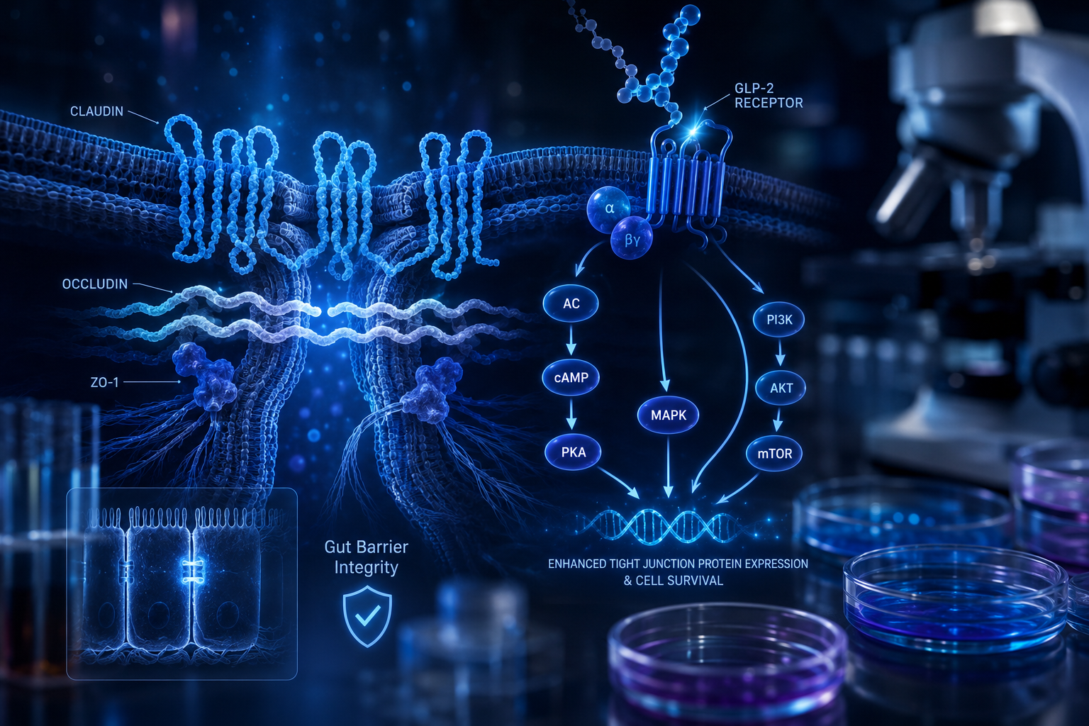 GLP-2 and GLP-2-Tirzepatide: Research into Intestinal Growth Factors and Gut Barrier Function — The Dual-Receptor Frontier