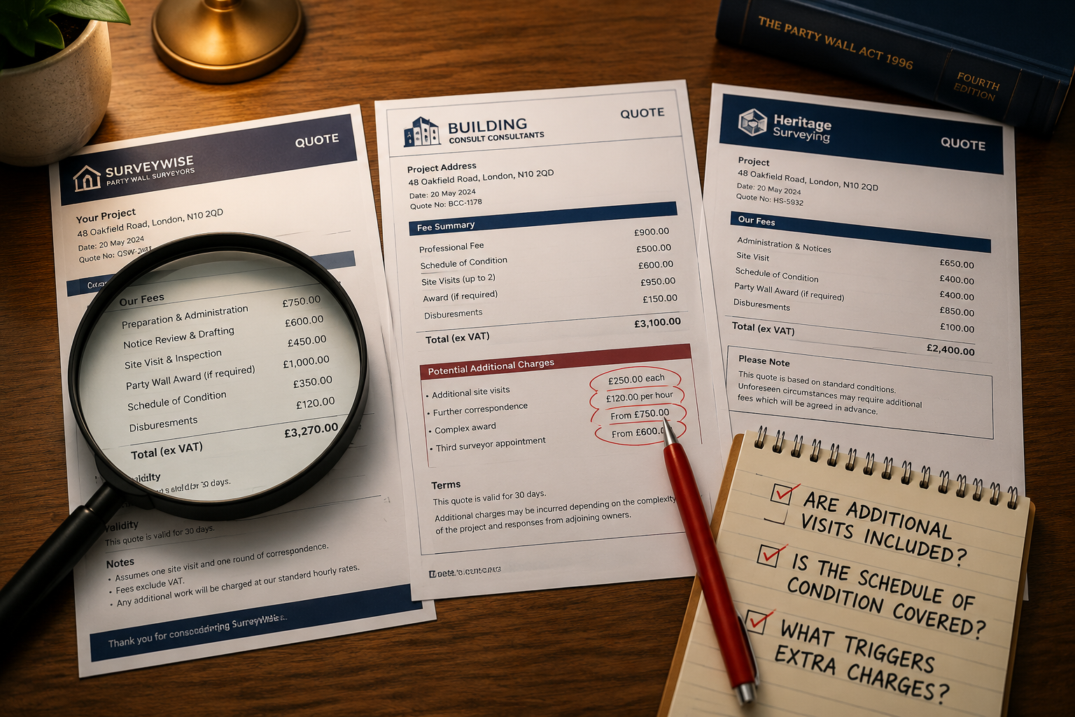 Factors That Affect Fixed-Fee Party Wall Surveying Prices