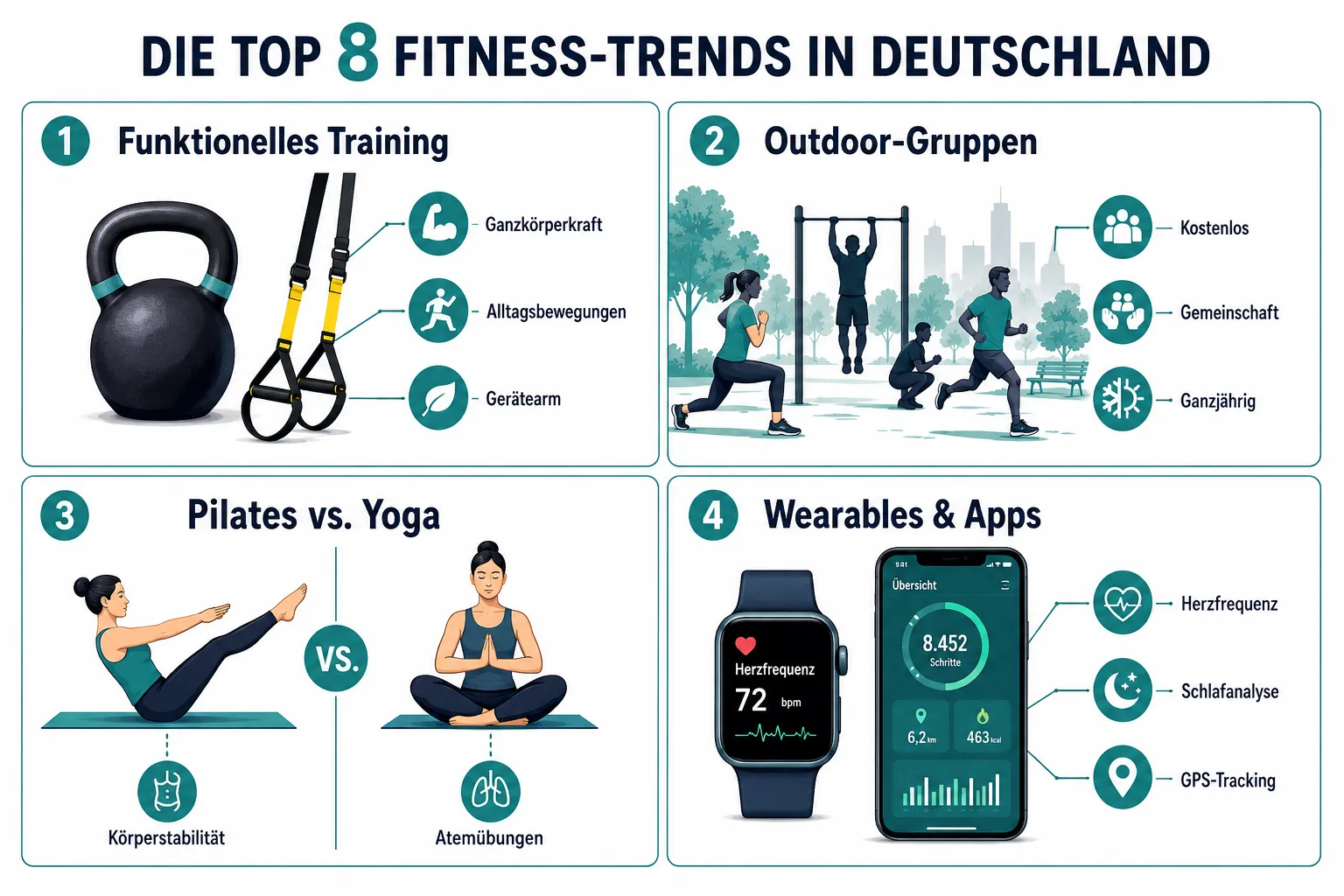 Welche Fitness Trends in Germany sind gerade besonders populär