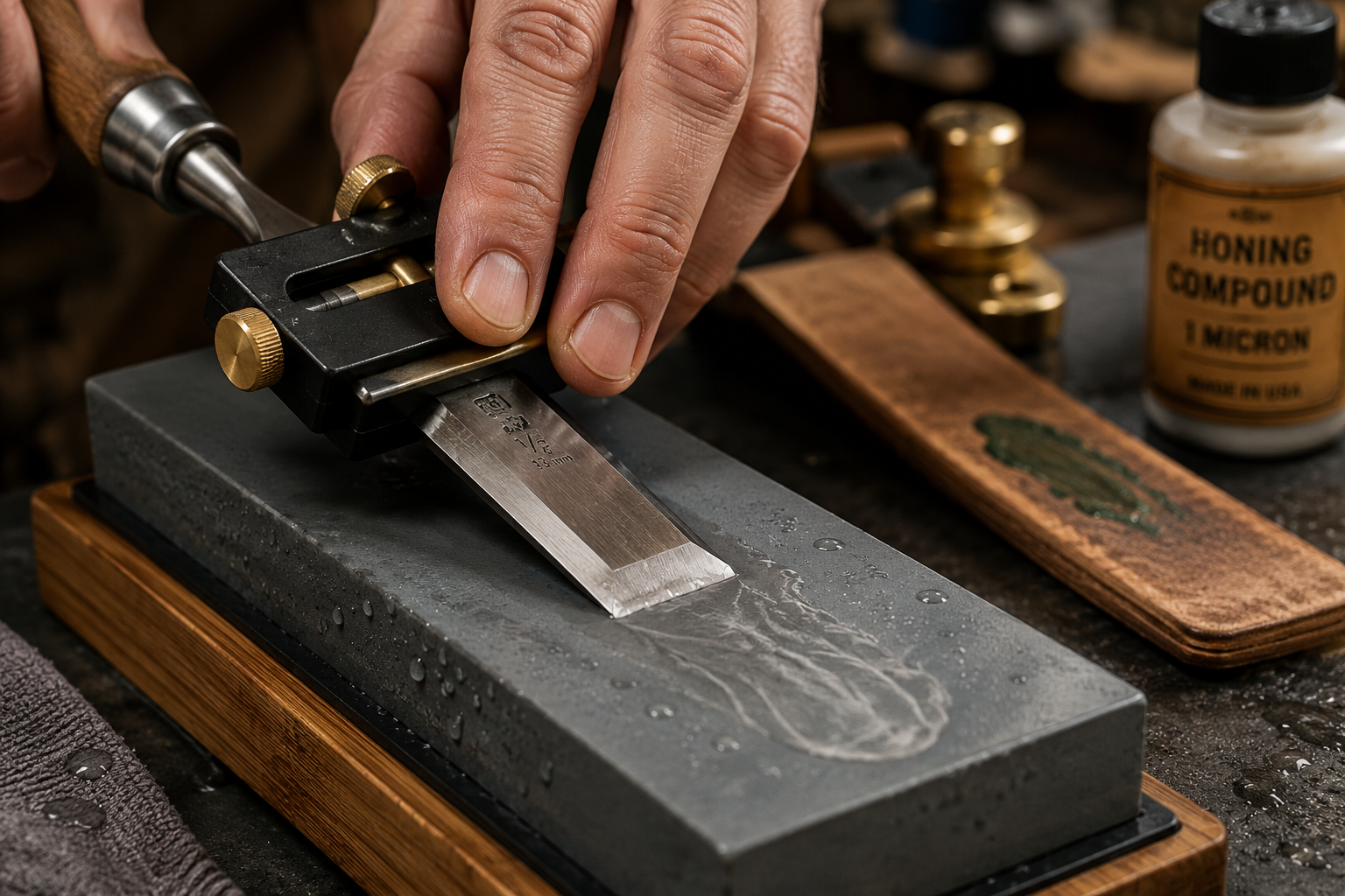 Step-by-Step Sharpening Process for Chisels and Plane Irons