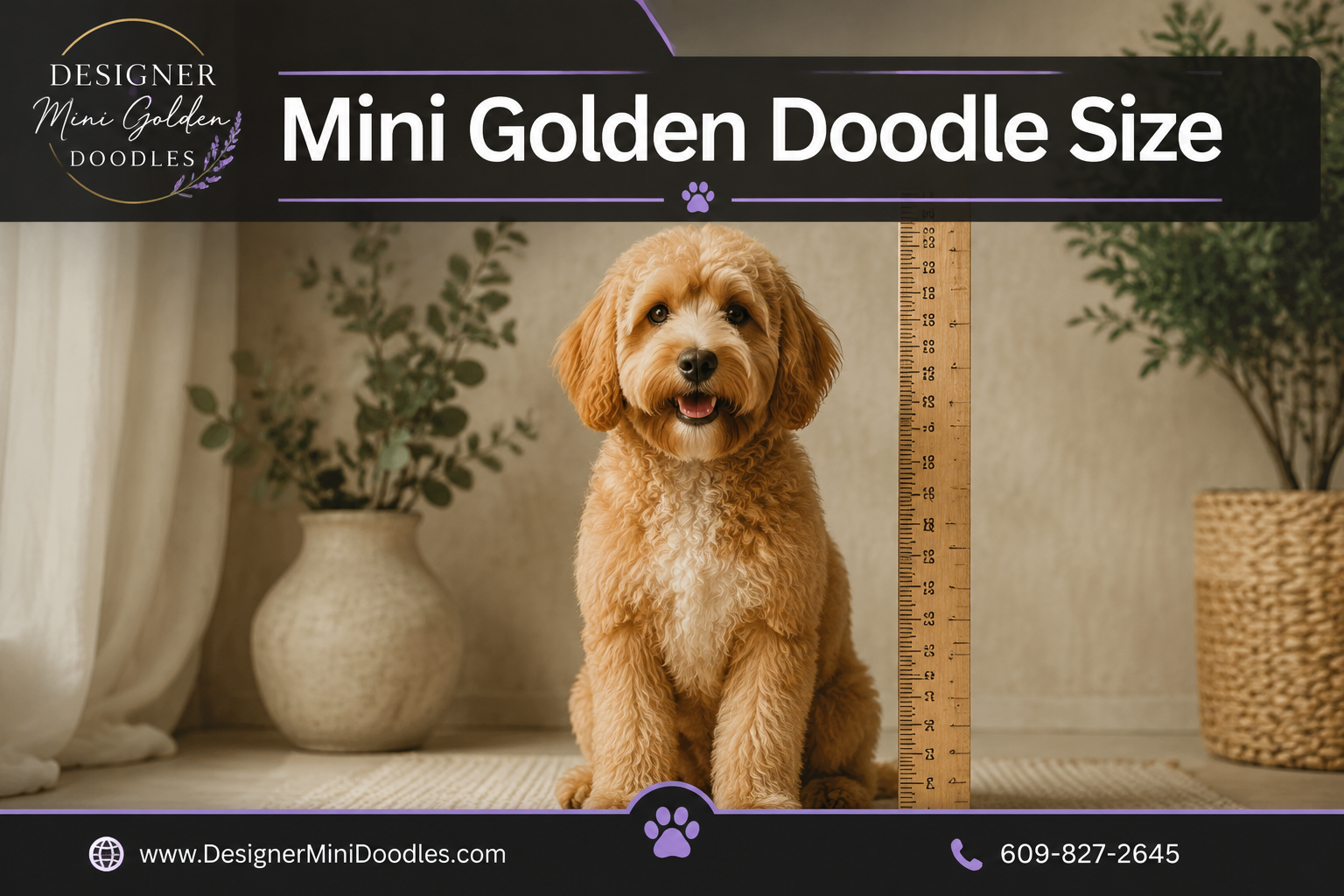 mini golden doodle size