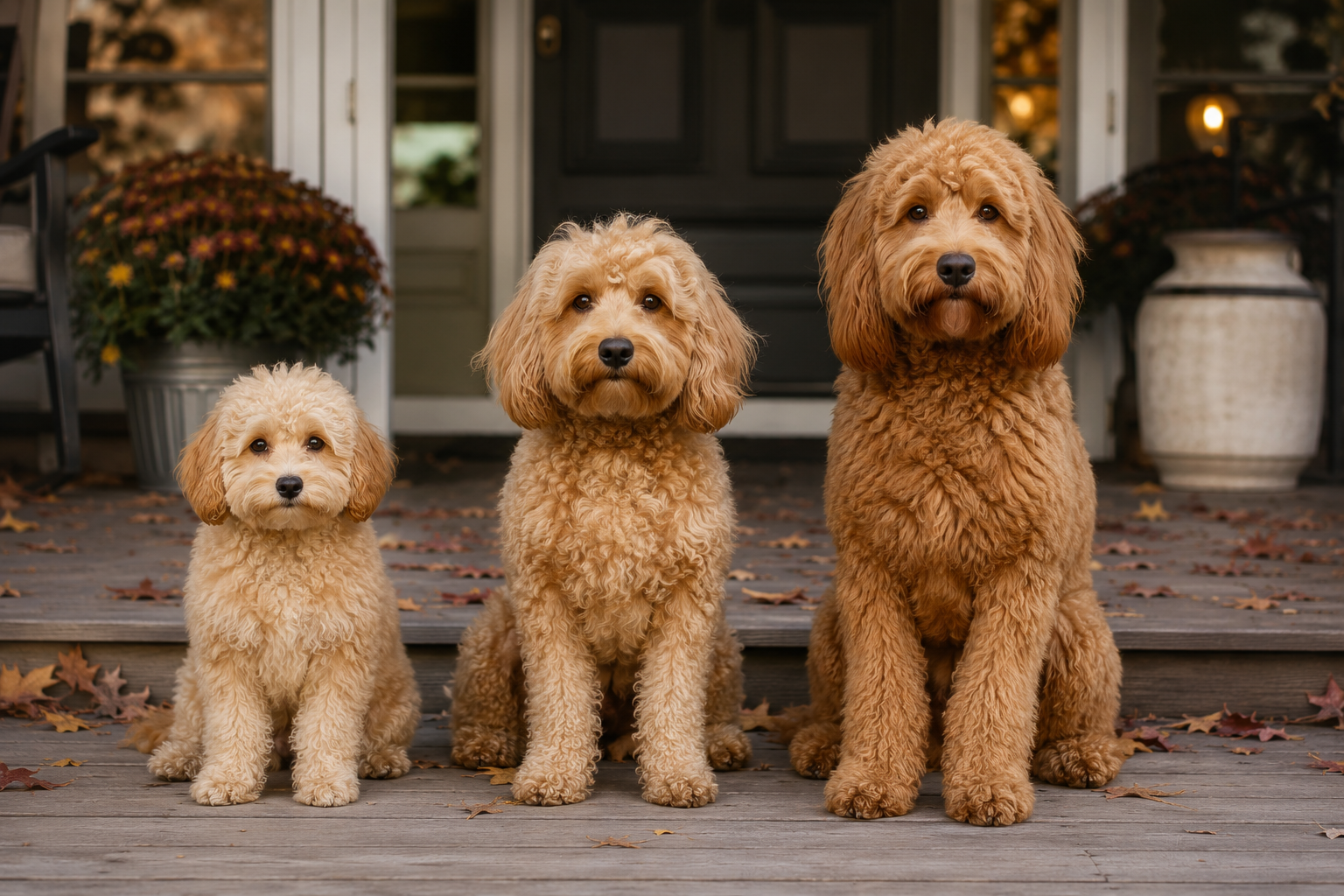 mini golden doodle size