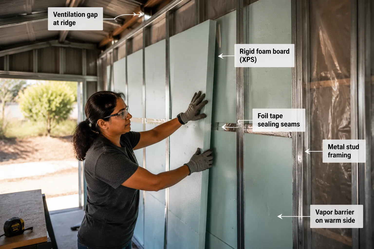 How to Insulate a Shed for Both Winter and Summer