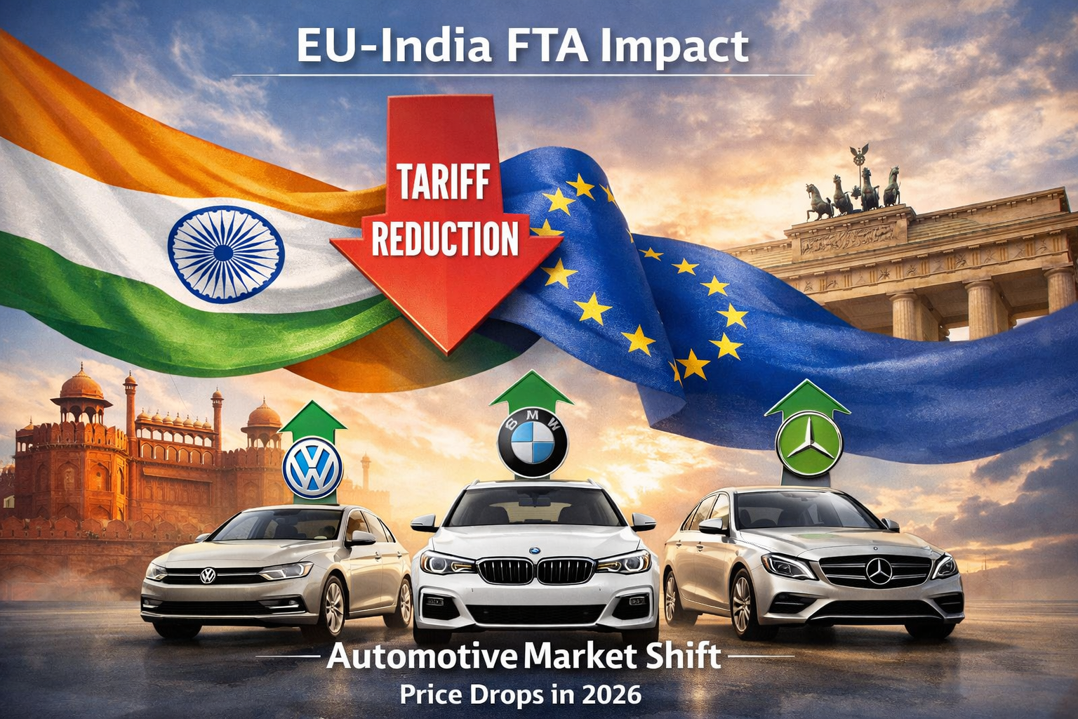 Volkswagen, BMW and Mercedes cars could get cheaper as India plans EU tariff cuts
