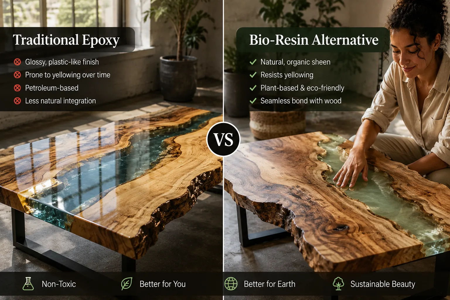 The Allure of Live-Edge and the Shift Towards Bio-Resin Alternatives