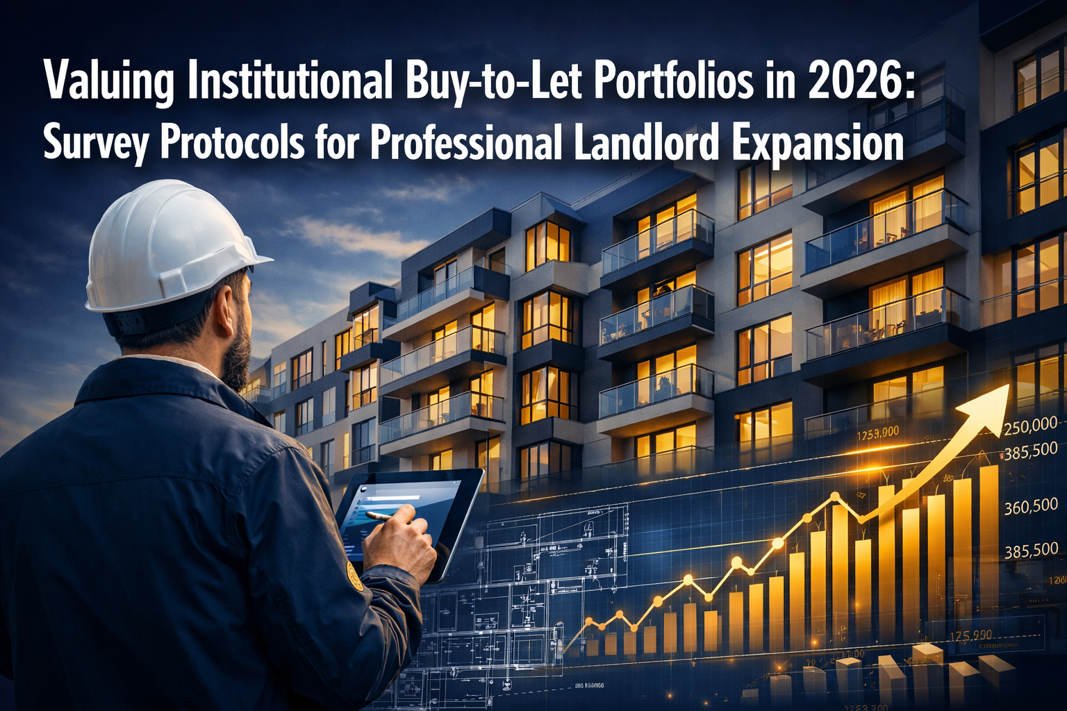Professional () hero image featuring 'Valuing Institutional Buy-to-Let Portfolios in 2026: Survey Protocols for Professional