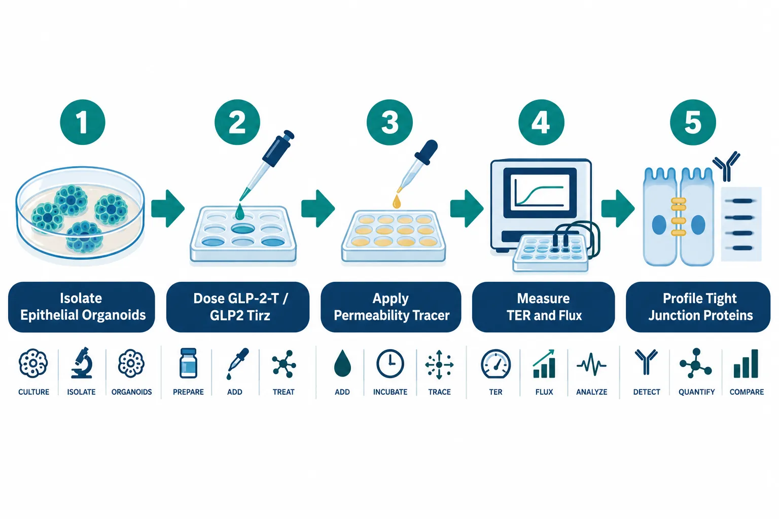 Organoids, Epithelial Monolayers, and the Future of GLP-2-T Research