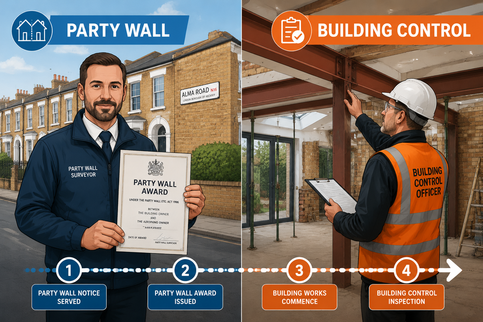 Party Wall Awards and Building Control: How Surveyors Should