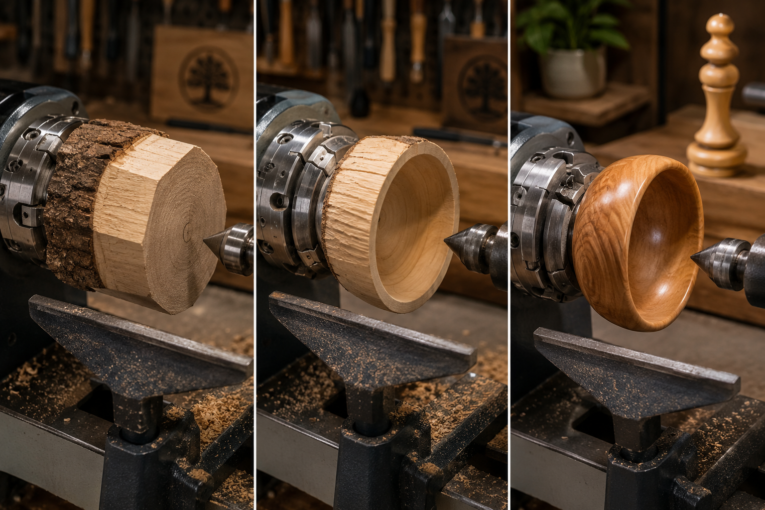 First Projects for Bowls and Spindles: DIY Woodturning for Beginners