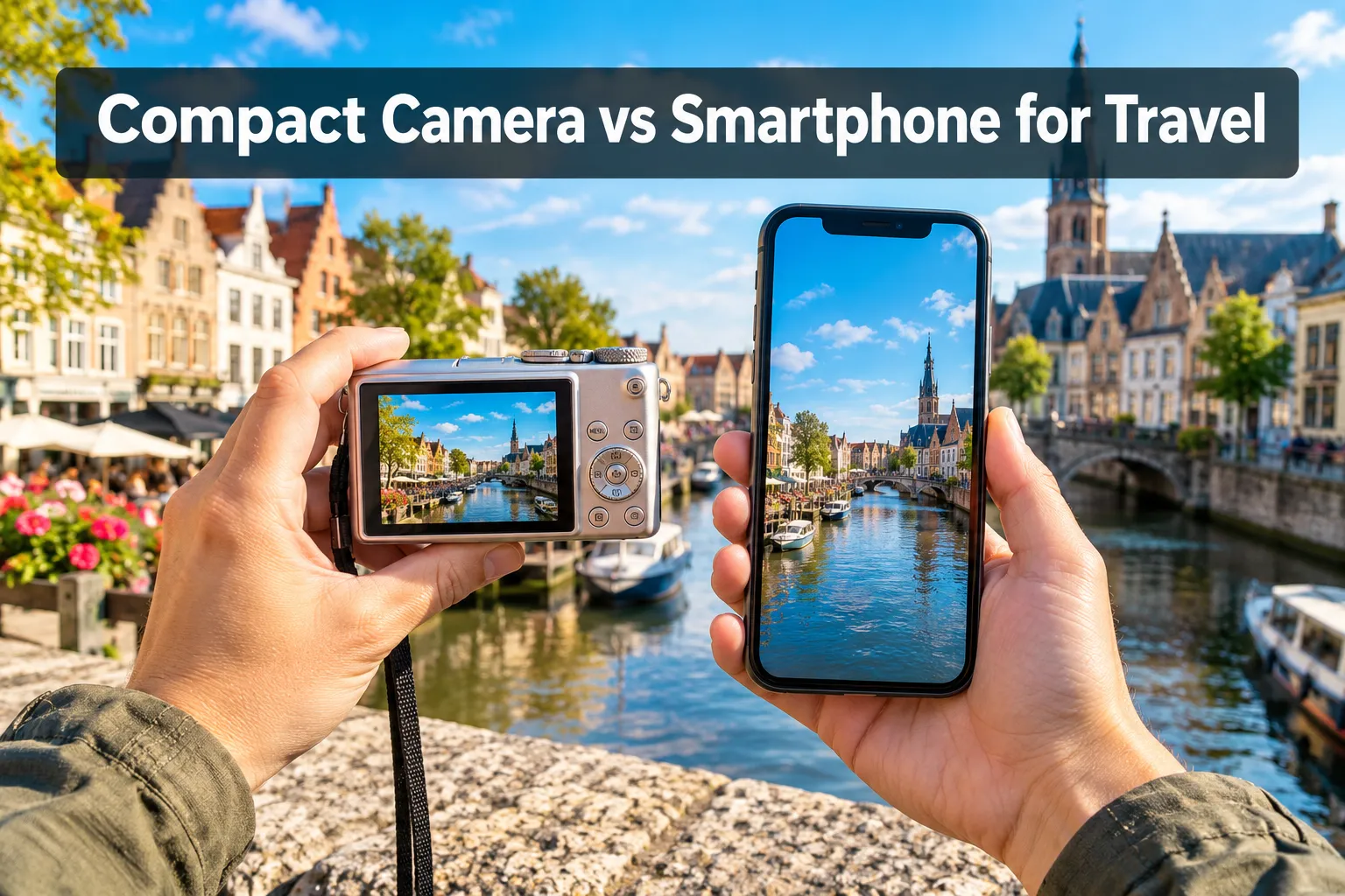 Compact camera and smartphone comparison for travel photography