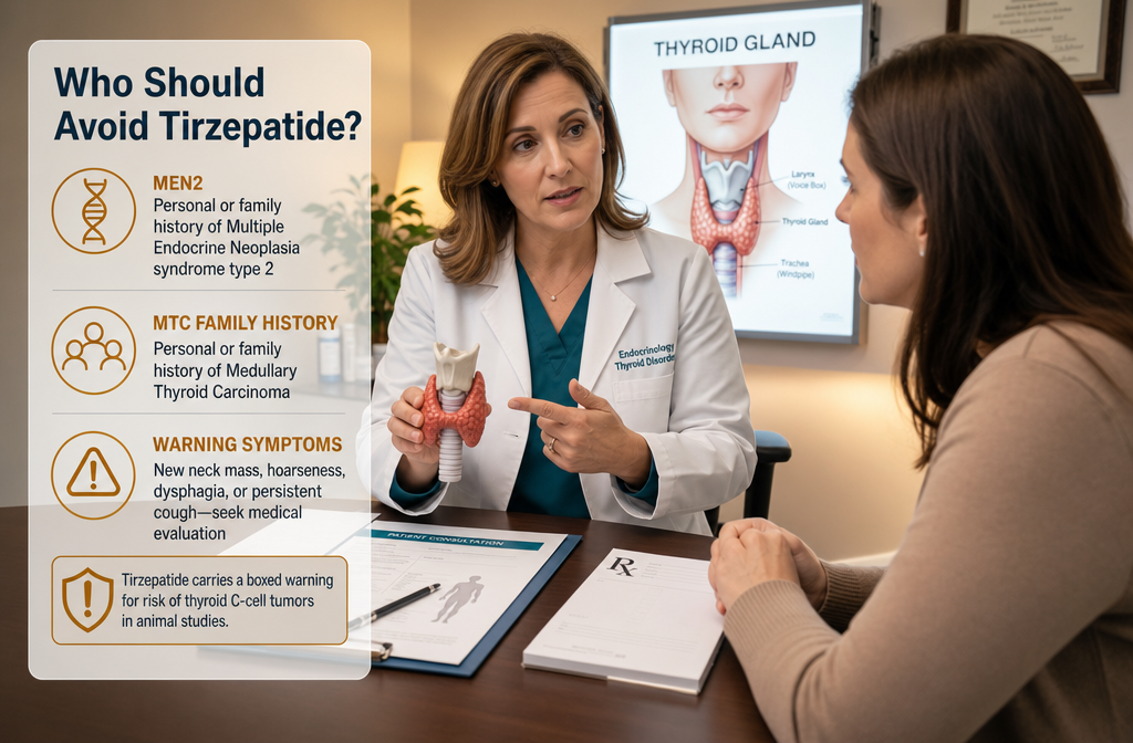 Who should avoid Tirzepatide?