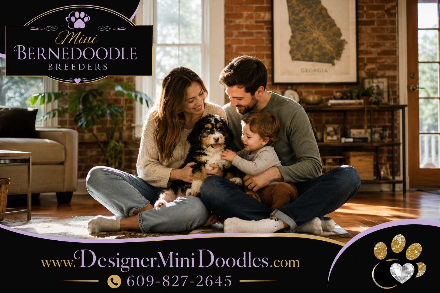 Mini Bernedoodle puppies Atlanta